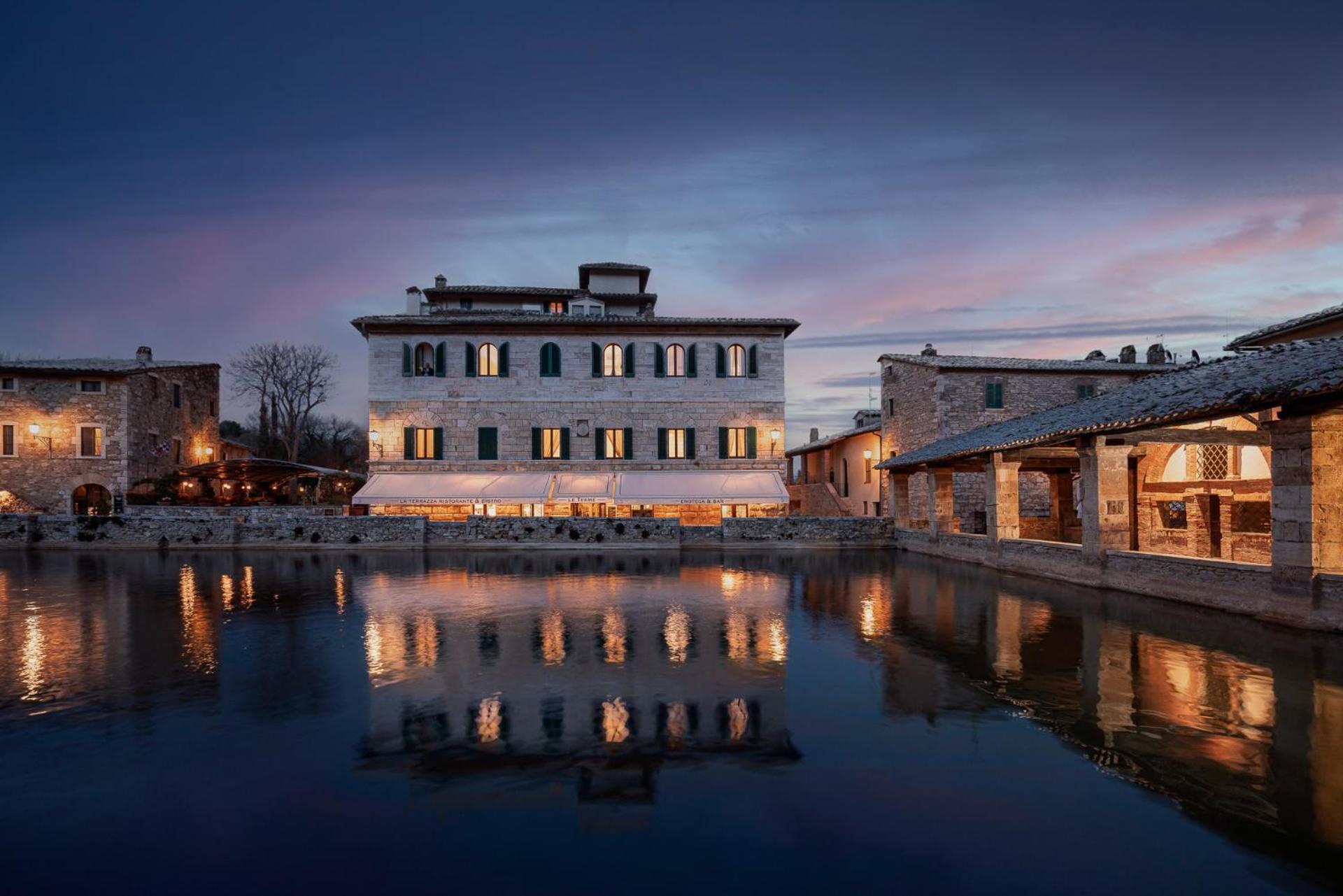 Albergo Le Terme Баньо-Виньони Экстерьер фото